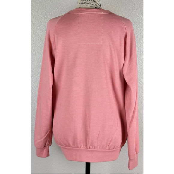 Aviator Nation Heart Stitch Relaxed Crew Sweatshirt, size Small - Picture 7 of 12